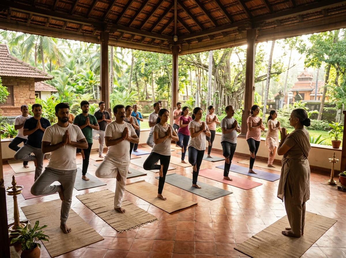 Yoga class in Tuticorin at Jeya Academy